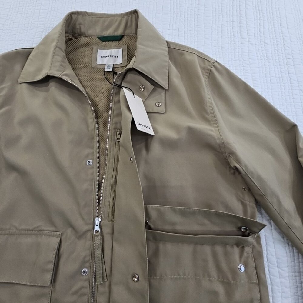 Industry Republic Clothing Touring Jacket Men's Small Beige NWT Button MSRP $135 - Picture 3 of 15